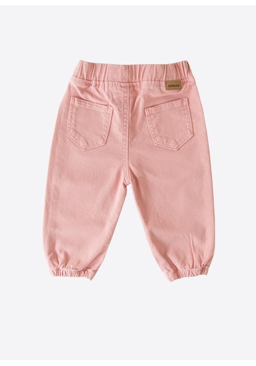 Kitikate Organik Gabardin Bebek Pantolon Pembe Pembe