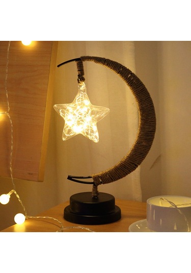 Kosona Mor Yıldız Şekilli Usb Led Küçük Gece Lambası - Demir Sac Ve İp Tutuculu, Uzaktan Kumandalı, Enerji Tasarruflu, Odalar İçin Dekoratif Hediyelik Alet Diğer