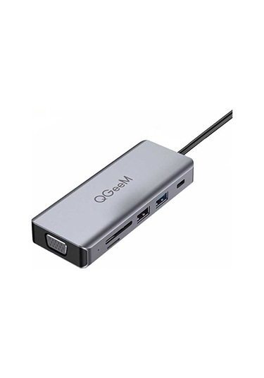 Qgeem Qg-uh09 9 İn 1 Usb Hub Gri