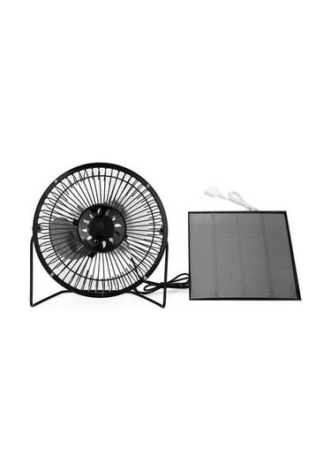 4.5w Usb Güneş Paneli Powered Taşınabilir Fan Soğutma 4976 Siyah