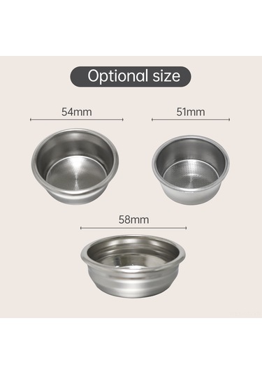 Leezsing 58mm Çelik Kahve Filtre Sepeti - Breville Bes880/bes810/bes500/bes870/bes860/bes878/bes450 Serisi Espresso Makinaları İçin Uyumlu Gümüş