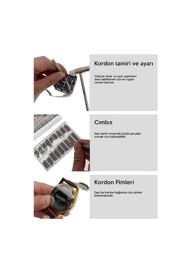 Ally Sc8005 147 Parça Profesyonel Saat Tamir Takımı Set (173750828)-Siyah