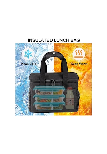 Sert İç Kısımlı Yumuşak Soğutucu Çanta, Büyük Yalıtımlı Piknik Öğle Yemeği Çantası, Kamp/barbekü/aile Aktiviteleri/açık Hava Sporları İçin Yumuşak Soğutucu Çanta Çok Renkli