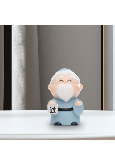 Suntek Mini Konfüçyüs Heykeli Minyatür Figür Antik Çin İsteğe Bağlı