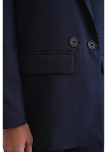 4516 Kadın Bezayağı Blazer Ceket Lacivert Lacivert