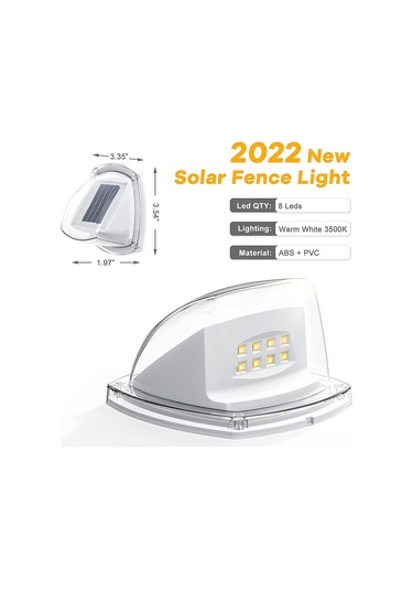 Singree 2'li Paket Güneş Enerjili Led Dış Mekan Aydınlatma, Su Geçirmez Bahçe Ve Merdiven Aydınlatması