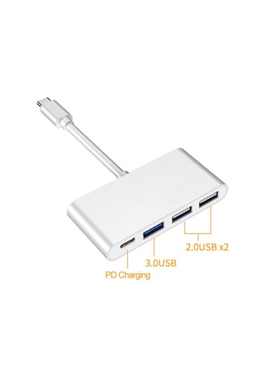Type-C 3.1 Usb Hub - Usb C to 2xUsb 2.0 , Usb 3.0 Çoklayıcı