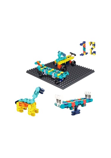 Şekilli Yapım Blokları Seti 107 Parça Eğitici Blok Oyuncak