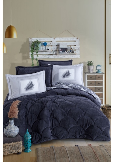 Nordqueen Wellsoft Tek Kişilik Uyku Seti Çift Taraflı Puma Lacivert