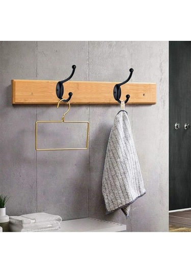 10 Kanca + 20 Vida Bir Paket Dolap Palto Askısı Amerikan Palto Askısı, Qd Diğer