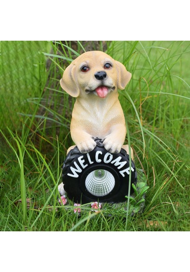 Gajeena Güneş Enerjili Köpek Şekilli Bahçe Lambası - Otomatik Aydınlatma, Ip65 Su Geçirmez, Dekoratif Ve Pratik, Dış Mekan Uygun