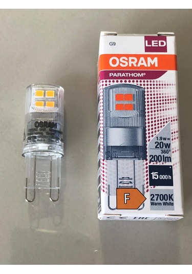 5 Adet Osram G9 Led 1,9w 20w 200 Lümen 2700 Kelvin Sarı 15,000