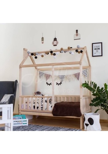 Köşk_Mobilya Köşk Mobilya Montessori Yatak Çatılı Model 90X190