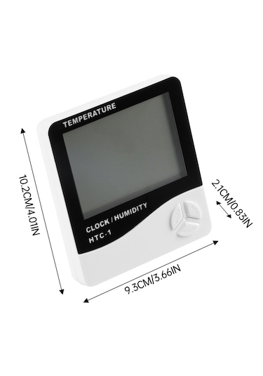 Htc 1 Saatli Alarmlı Nem Ölçer Ve Termometre