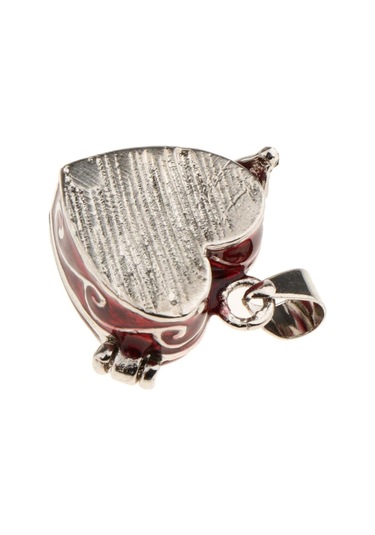 Soulader Kremasyon Kolye Hatıra Aksesuarı - İt Kolye Küçük Küllük - Kırmızı Renk Kırmızı