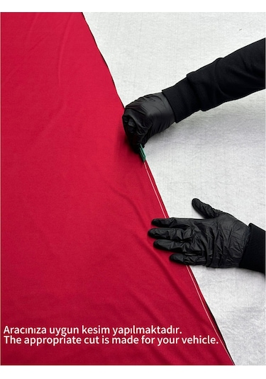 Bajaj Discover 150 S Kırmızı Kumaş Motosiklet Brandası Logo Baskılı Penye Kumaş Motosiklet Branda