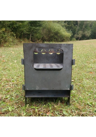 XL Ateş Kutusu Çok Yakıtlı Taşınabilir Katlanır Kamp Ocağı Çınar Extreme Çok Renkli