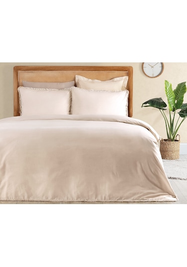 Madame Coco Sona Tek Kişilik Püsküllü Nevresim Takımı Nt0000000143tek Kişilik-bej