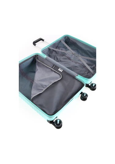 Ultra Dayanıklı 3'lü Set Valiz & Bavul Mavi-1391 Mavi