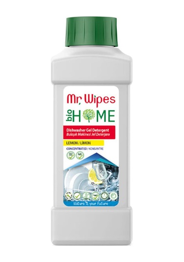 Mr. Wipes Bio Home Limonlu Konsantre Jel Bulaşık Makinesi Deterjanı 500 ML