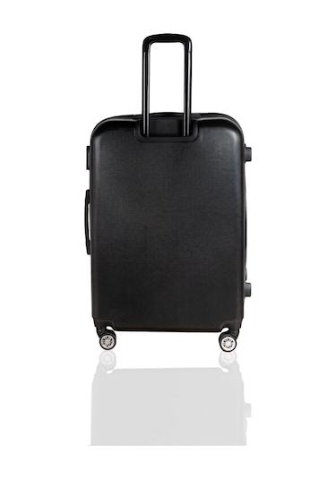 Polo&Sky Elmas Model Siyah Renk Büyük Boy Valiz Bavul Siyah