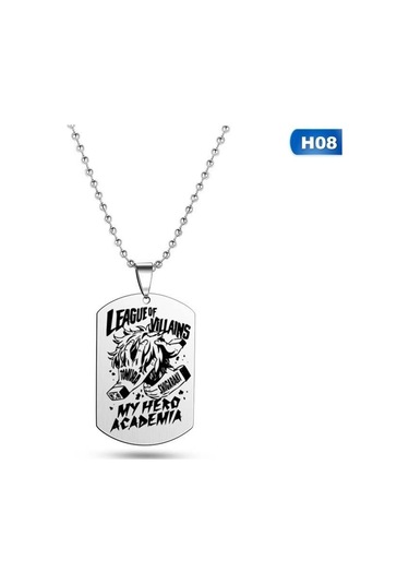 H08 My Hero Academia Anime Cosplay Kolye İskelet Erkek Kolye Kolye Erkekler Takı Için Çok Renkli