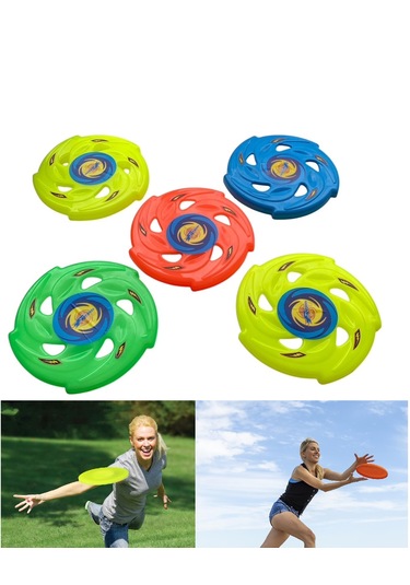 Frizbi Fırlatma Diski 5-li Set 24 Cm Bahçe Plaj Kumsal Oyuncağı