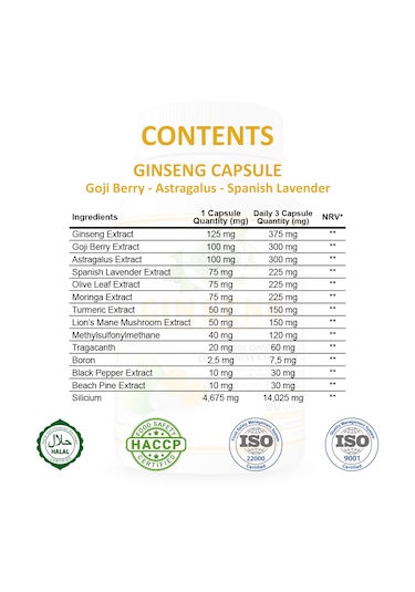 Gökçek Şifa Ginseng 1000 MG 60 Kapsül