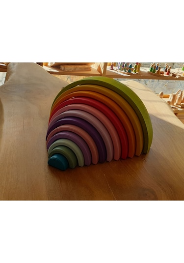 Kırtkırt Ahşap Pastel 0-6 Yaşa Özel Waldorf Gökkuşağı 12'li