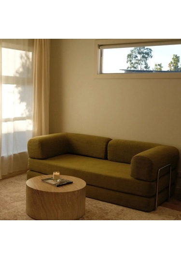 Nova Serisi Kanepe Pratik, Yer Yatağı, Dayanıklı, Bondex Sünger 200x200 Hardal