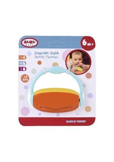 Zuzu Toys Renkli Çıngıraklı Dişlik Çok Renkli