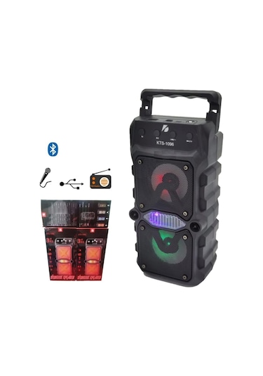KTS-1096 Taşınabilir Kablosuz Bluetooth Hoparlör