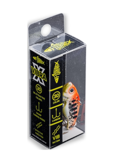 Vibrasyon Yem - Lrf/spin Jig - Fishack Vibrax - 7g 40mm - Fire Dot - Uv Boyalı