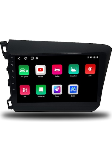 Avaydel Honda Civic FB7 Android Carplay Multimedya 2012-2015 8GB RAM + 128GB Hafıza + 4 Çekirdek