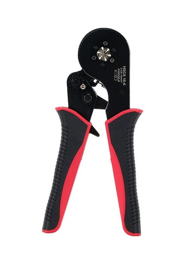 Sones Tel Boru Tipi Avrupa Terminali Sıkma Pensesi Hcs8 16-6 Kırmızı Siyah