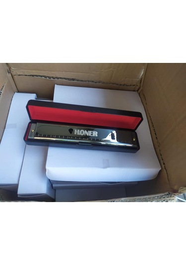Honer 24 Delikli Özel Kutulu  Harmonika-24 Delik Mızıka