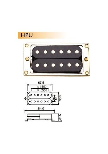 Dr Parts Hpubbkgd Elektro Gitar Manyetiği