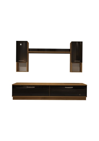 Decoraktiv Eko 5dab Mdf Std Tv Ünitesi Tv Sehpası Pera - Siyah