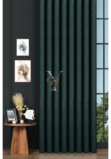 Petek Fon Perde V-1035 Koyu Yeşil Koyu Yeşil