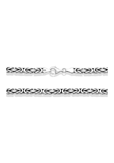 Gümüş Kral Zincir - 3 Mm Köşeli (528843590)