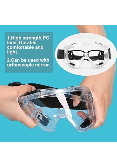 Güvenlik Gözlüğü Sıçrama Önleyici Toz Geçirmez Çalışma Laboratuvarı Gözlükleri Göz Koruması Endüstriyel Araştırma Güvenlik Gözlükleri Şeffaf 1pc