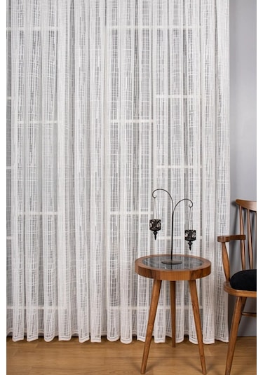 Ekose Kdk Örme Tül Perde / Ölçünüze Özel Dikim