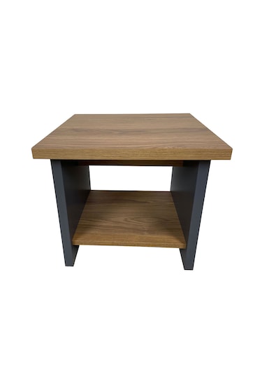 Goldsit Standart Sehpa 50 50 Cm Ud - Antrasit Açık Ceviz
