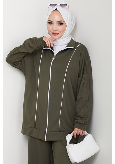 Biyeli Oysho İkili Takım 1608 - Haki Haki