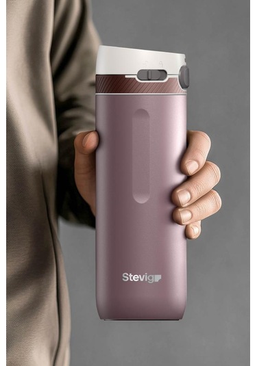 Stevig 4 Action Trigger-control Çelik Termos 500 Ml Twilight Mauve St-230 Mercan