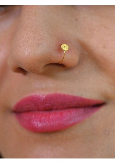 Gold Yuvarlak Burgu Detay 925 Ayar Hızma-hızma36 Altın