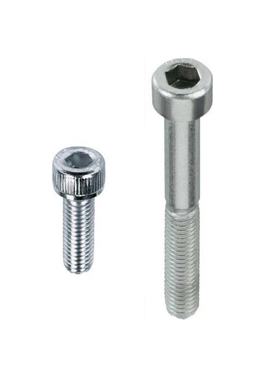 M5x50 Dın912 İmbus Cıvata 8.8 Beyaz 5 Li Paket M5x50