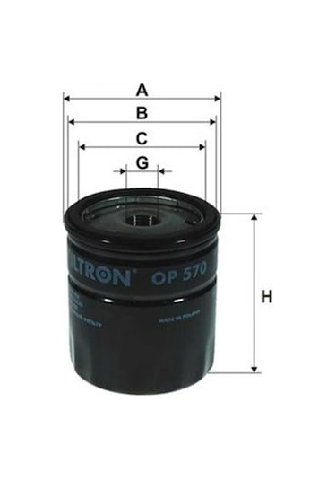 Filtron Op570 Yağ Filtresi