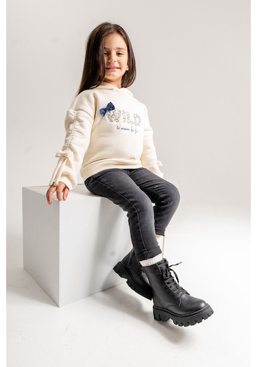 Mnpc Kız Çocuk Siyah Hakiki Deri Suya Dayanıklı Postal 25k3b110662 Siyah