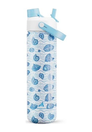 Willowhaven Mavi Deniz Kabuğu Desenli 26 Oz Su Sürahisi Yemek Dostu Bulaşık Makinesi Güvenli mavi